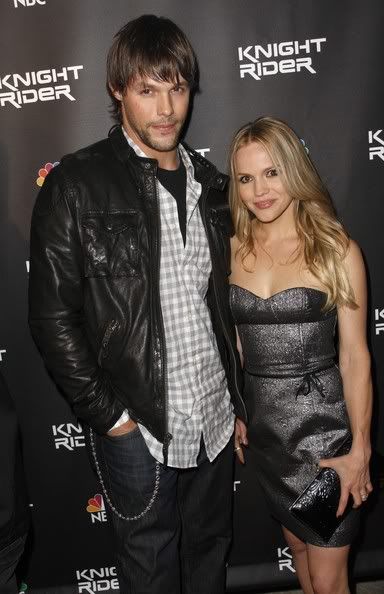 Actor Justin Bruening and wife Alexa Havins attends the premiere of NBC's 
