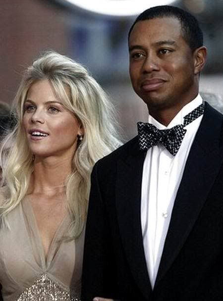 Tiger Woods and His Wife Elin Nordegren image
