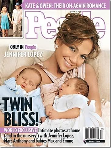 Jennifer Lopez and Her Twins photo