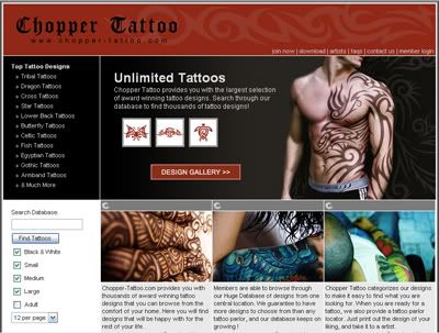 Chopper-Tattoo-website. Chopper Tattoo isn't only the best online tattoo 