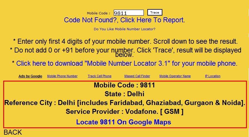 how to trace mobile number