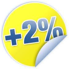 2 percent give or take