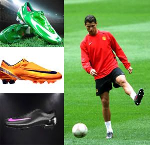 Cristiano Ronaldo Cleats on Color Shoes Cristiano Ronaldo