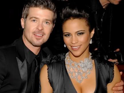 robin thicke and paula patton baby julian. Paula Patton delivered her and