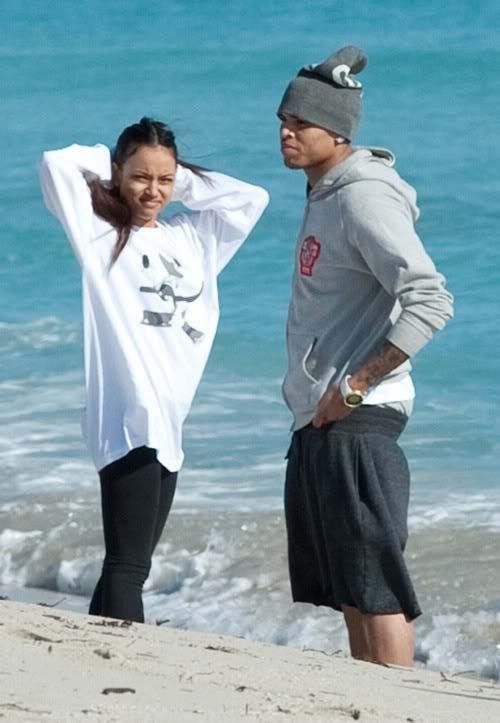 Chris Brown And His New Girl