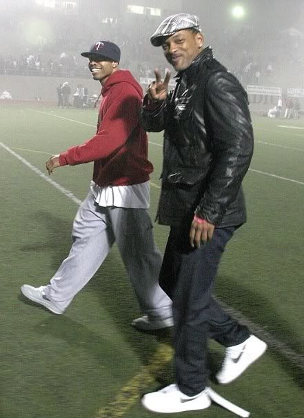 will smith son football. Will Smith was spotted hitting