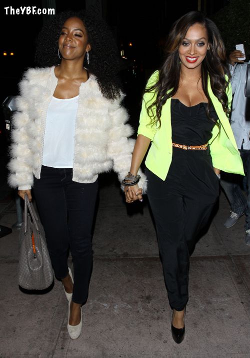 BIRTHDAY GALS: Kelly Rowland Shops & Dines With Tika Sumpter & LaLa ...
