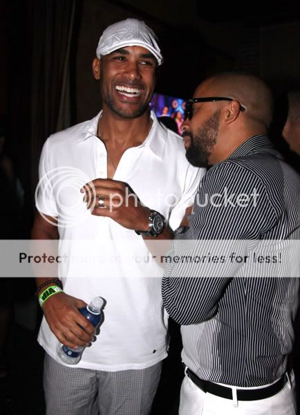 Boris Kodjoe, Laz Alonso and Cynthia Bailey at the All-White Affair at ...