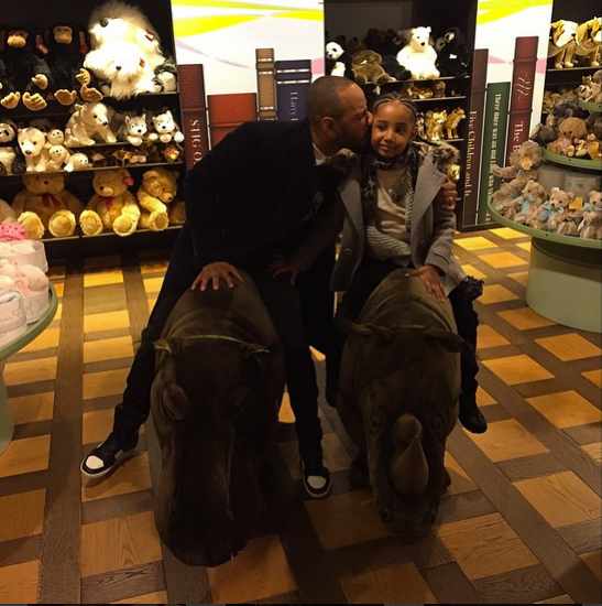 New Pics: Swizz Beatz & His Daughter Nicole Having Tea In London ...