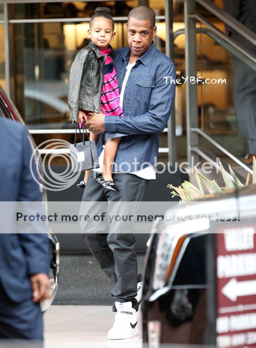 Blue Ivy (And Her Bun) Shops At Saks In Beverly Hills With Parents ...